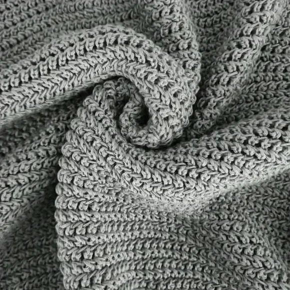 Grey Casual Women's High Low Hem Mock Neck Sweater - Picture 4 of 7